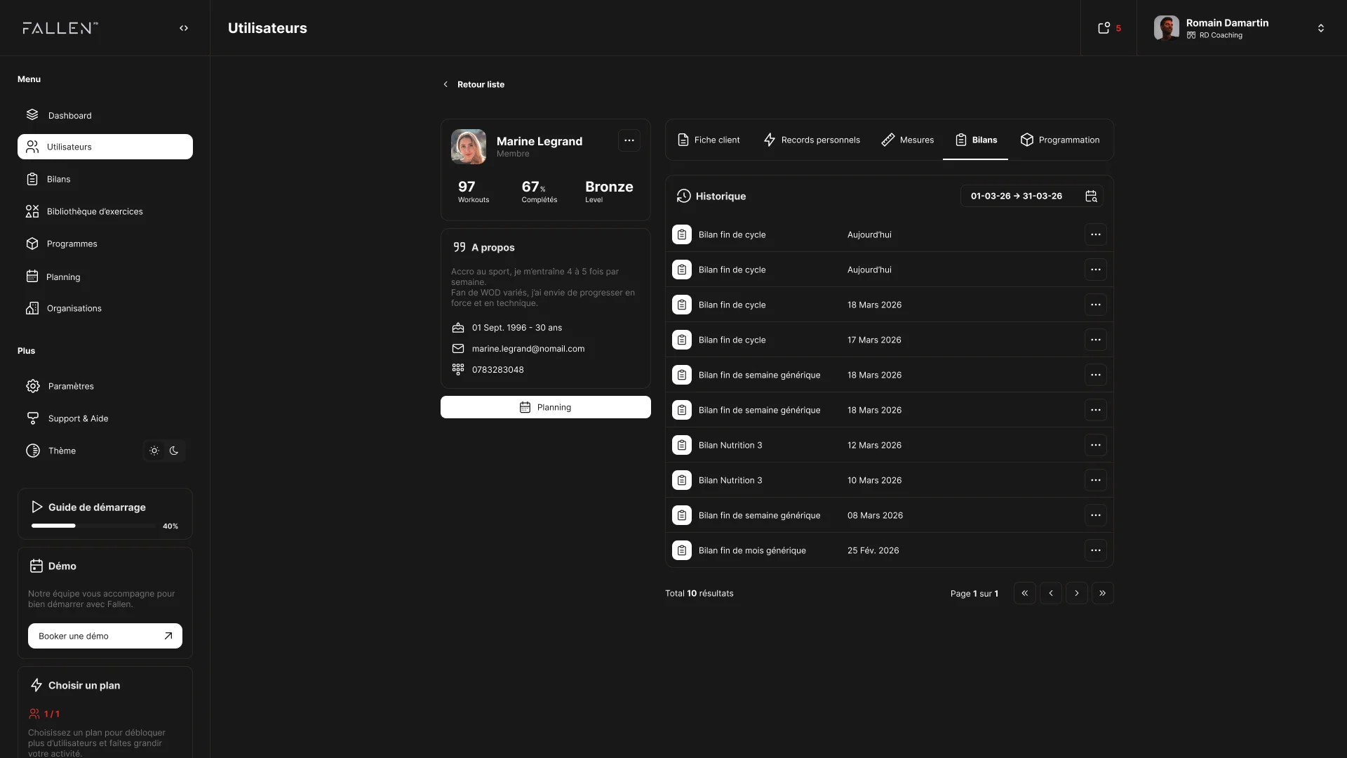 User Reports